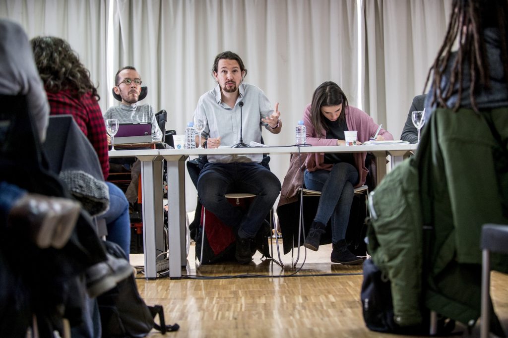 La dirección de Podemos debate este sábado sobre la estrategia para las locales de 2019 y las alianzas con IU