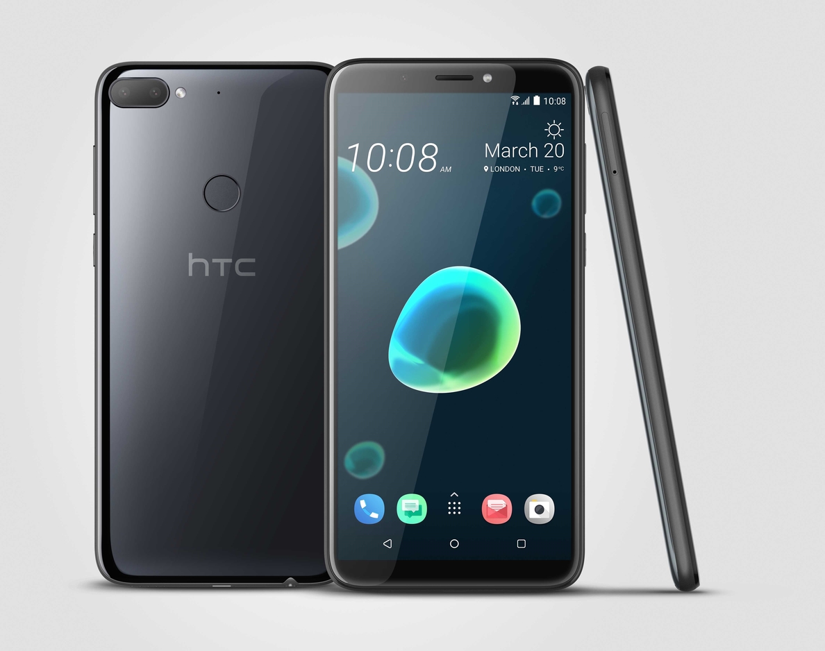 HTC amplía su catálogo de gama media con los »smartphones» HTC Desire 12 y 12+, con pantallas con relación 18:9