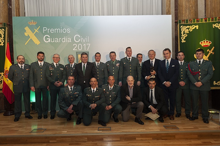 El director general de la Guardia Civil preside la entrega de los premios ‘Guardia Civil 2017’