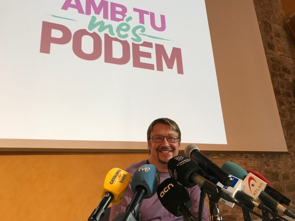 Demandan a Podemos por aceptar la candidatura de Xavier Domènech a liderar Podem