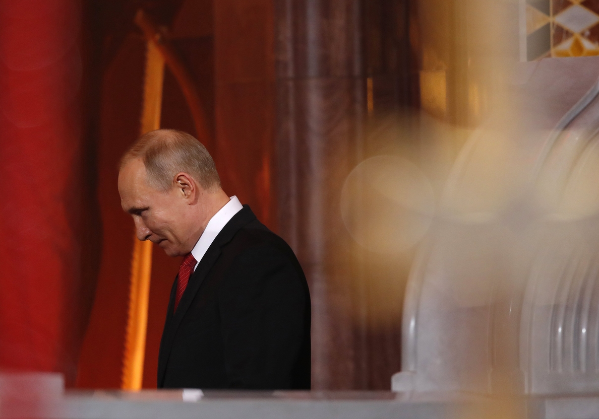 Putin felicita la Pascua a millones de fieles ortodoxos