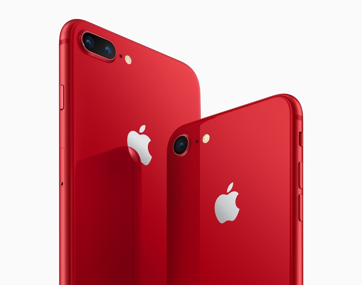 Apple presenta ediciones especiales en rojo de iPhone 8 y 8 Plus, que destinarán parte de sus ventas a combatir el sida