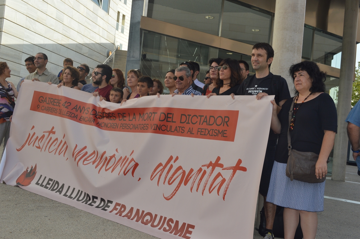 La juez rechaza la demanda de »Lleida lliure de franquisme» al Ayuntamiento para cambiar calles