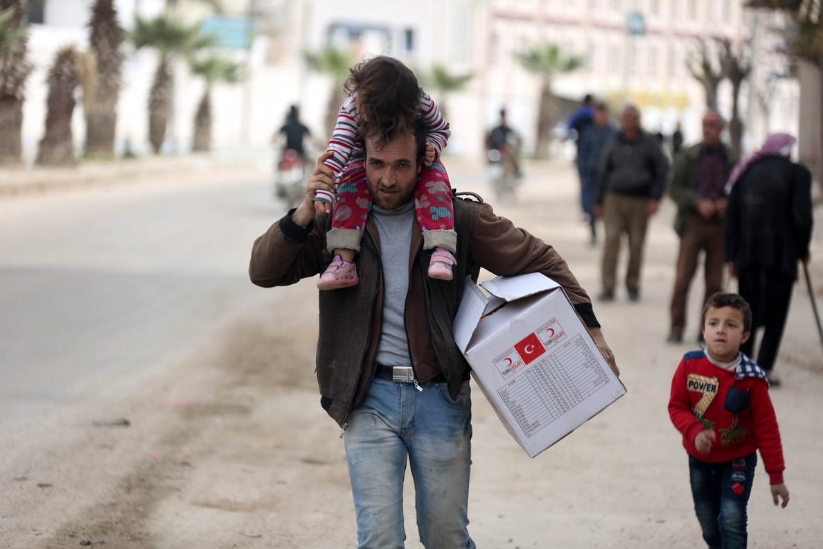 Guta y Afrín provocan una nueva ola de refugiados en Siria
