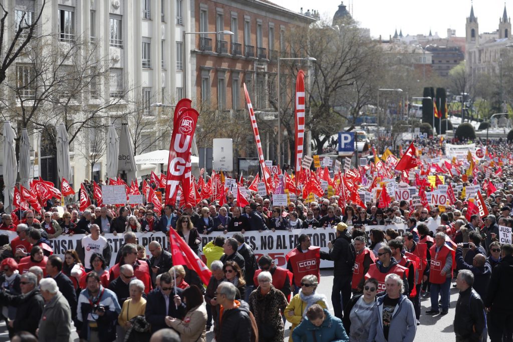Pensionistas vuelven a la calle para reivindicar «pensiones dignas» en Madrid