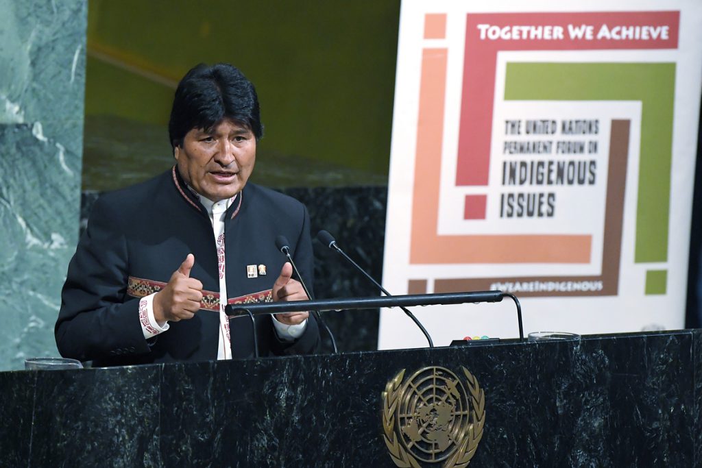 Evo Morales llama en la ONU a combatir el capitalismo y proteger la Tierra