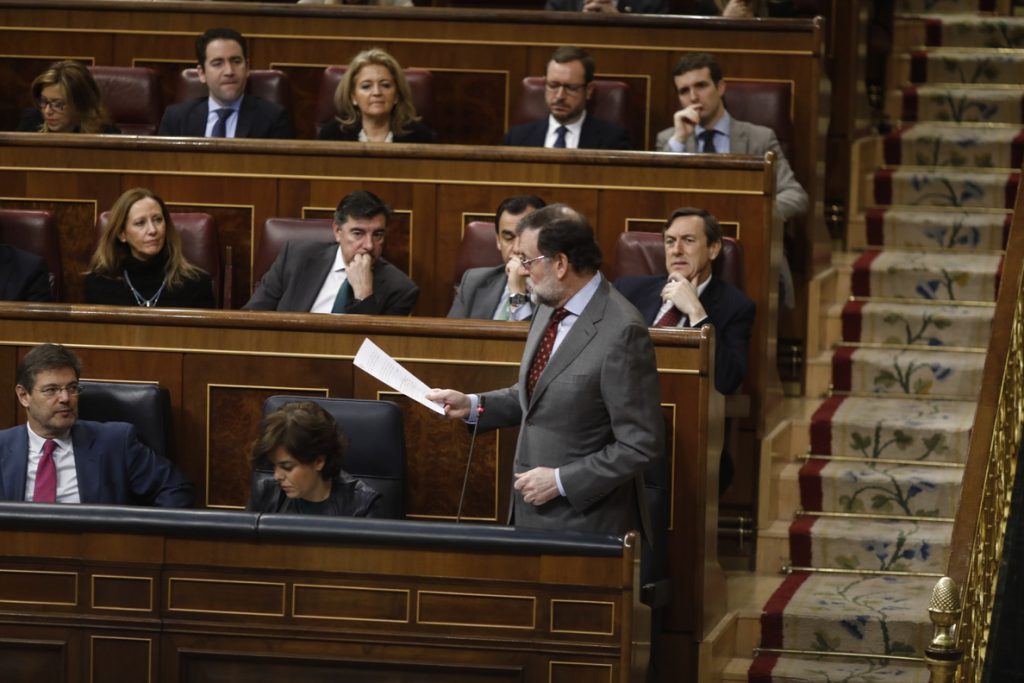 Rajoy hablará en el Congreso de la crisis en Madrid, la corrupción y el bloqueo político en Cataluña