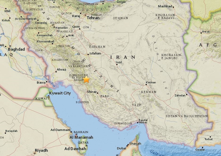 Heridas cerca de 100 personas a causa de un terremoto de magnitud 5,1 en el suroeste de Irán