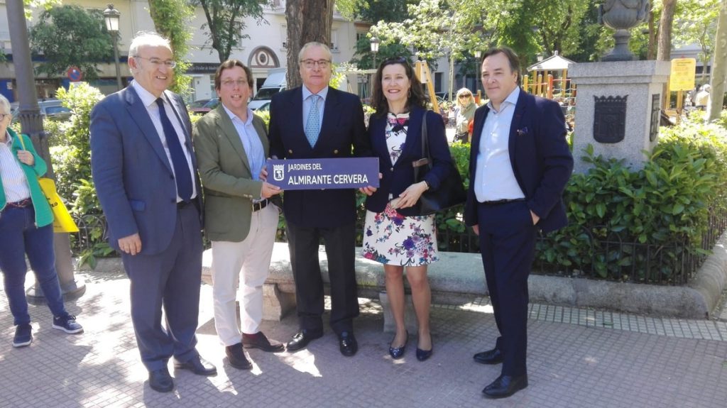 El almirante Cervera dará nombre a unos jardines en Madrid