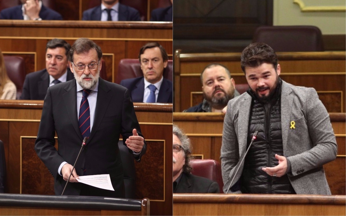 Rufián preguntará a Rajoy en el Congreso si va a dimitir tras la condena del PP por «robar al pueblo»