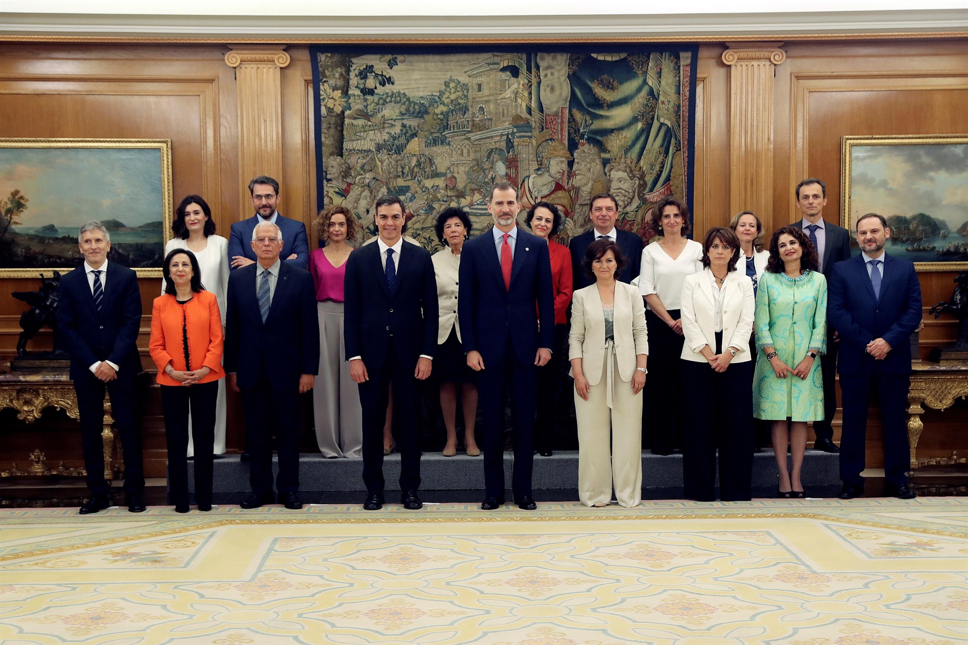 El “Consejo de Ministras y Ministros” promete el cargo ante el Rey Felipe VI
