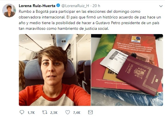Colombia abre expediente a Ruiz-Huerta y podrían prohibirle entrar al país cinco años