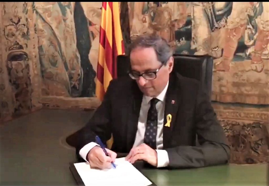 Torra firma su renuncia como vicepresidente de honor de la Fundación Princesa de Girona