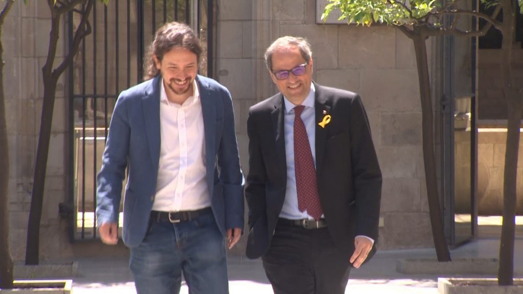 Iglesias cree que el Rey ha jugado «un papel muy torpe y de desunión» con los catalanes