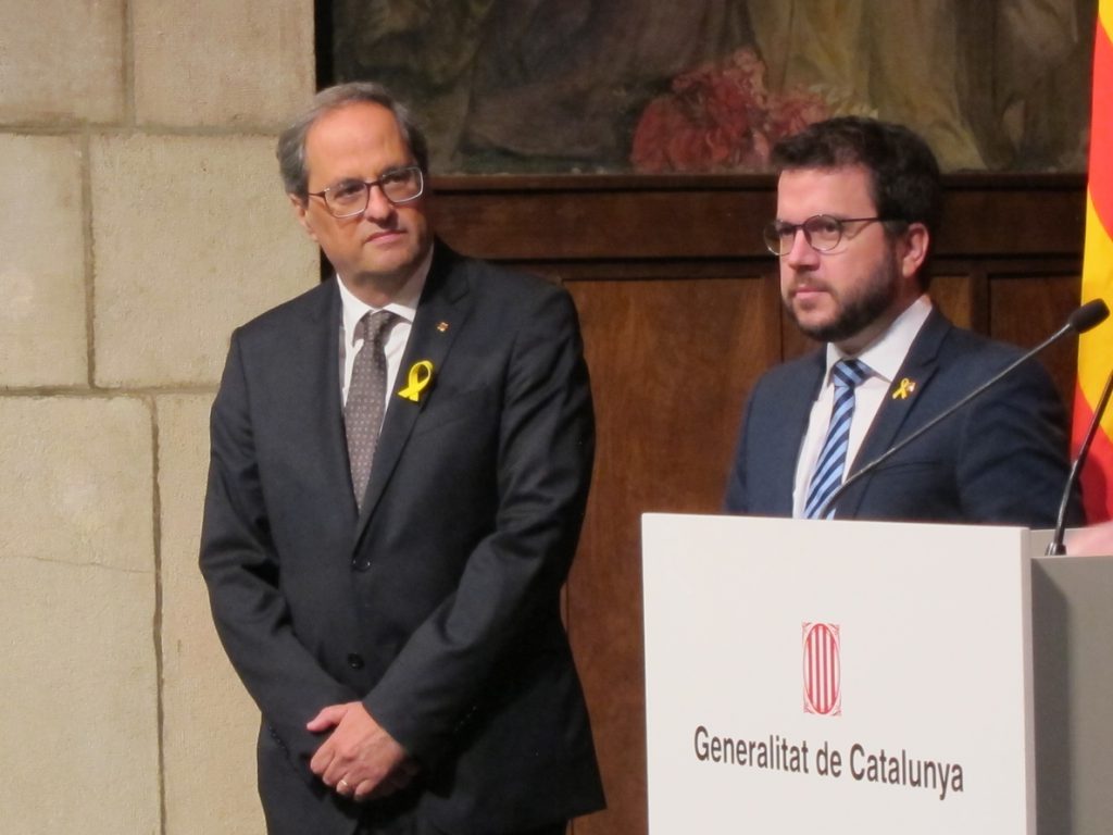 Torra dice que Cataluña quiere ser «todo lo contrario» al modelo de Estado que intenta «combatir»