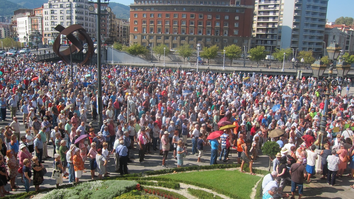 Pensionistas de País Vasco y Navarra convocarán de forma conjunta la manifestación del 1 de octubre en Bilbao