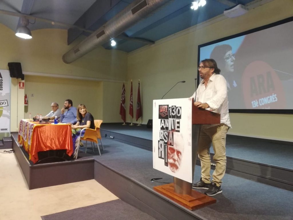 UGT de Cataluña reclama en un manifiesto la liberación de Bassa y de los presos soberanistas