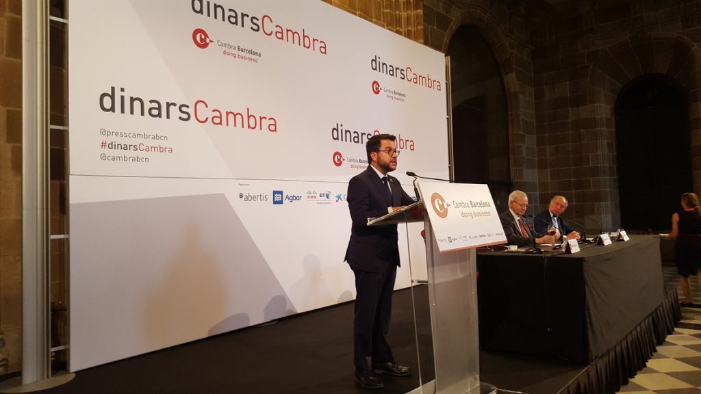 El vicepresidente catalán asegura que el registro de Economía hace un año fue un «paso irreversible»