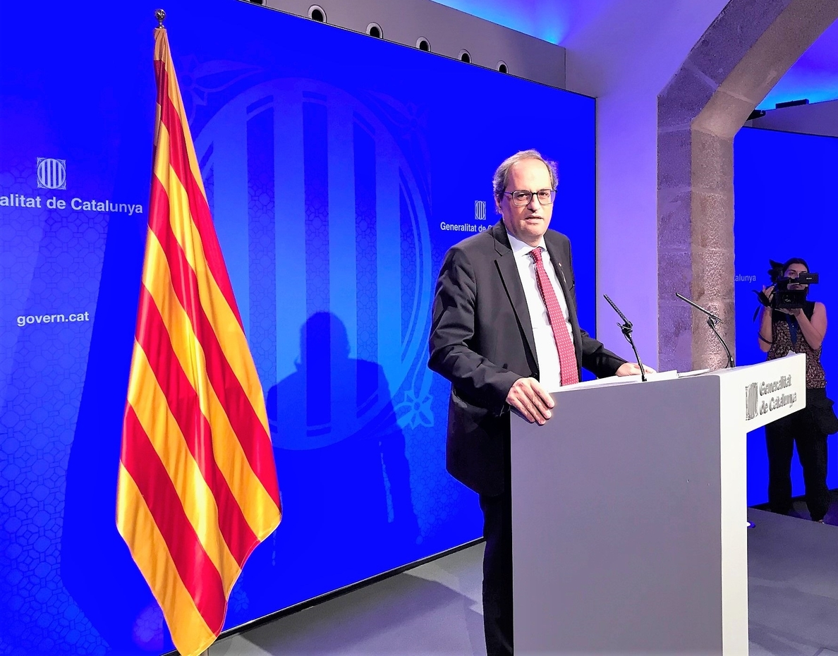 Torra presenta un plan de Govern con 4 ejes e insiste en «la restitución» de Puigdemont