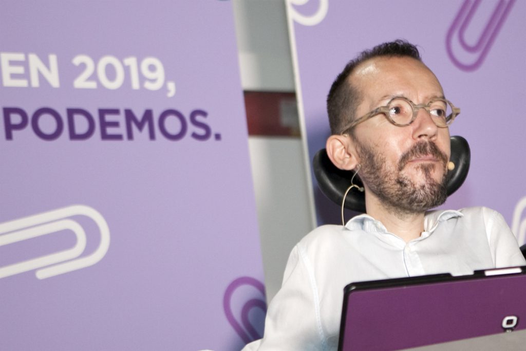 Echenique condiciona el anticipo electoral a los presupuestos y asegura que Podemos no tiene «miedo a la democracia»