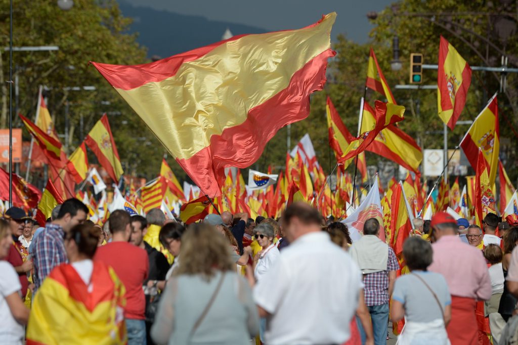 Unos 65.000 manifestantes por el 12-O en Barcelona según la Urbana y 300.000 según organizadores