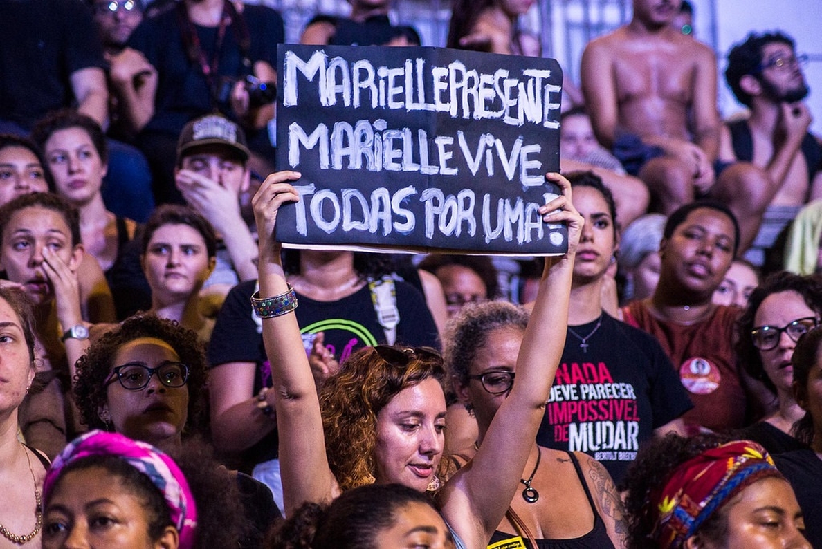 Cientos de brasileños rinden homenaje a la activista Marielle Franco siete meses después de su asesinato