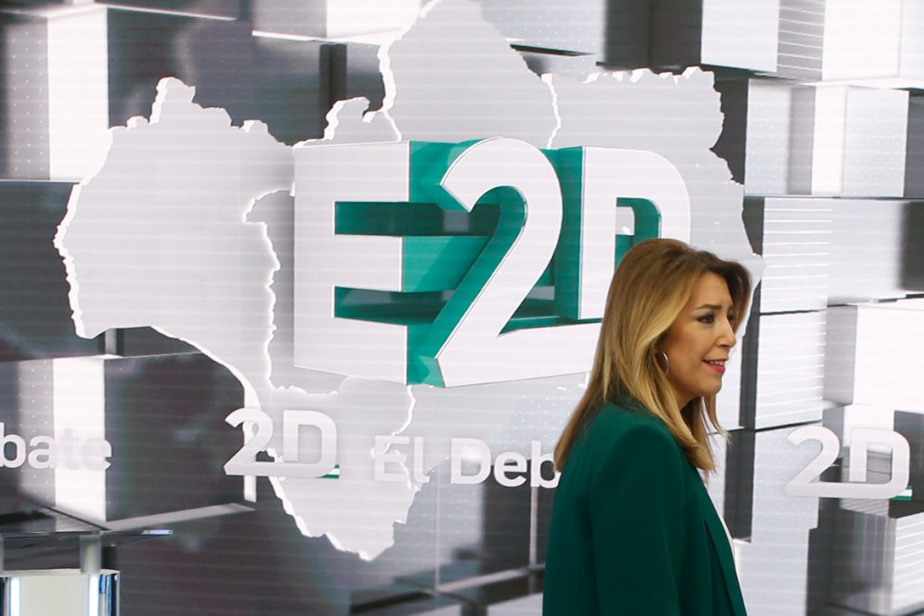 Susana Díaz volverá a hacer un paréntesis este lunes en actos públicos de campaña para preparar el debate de RTVE