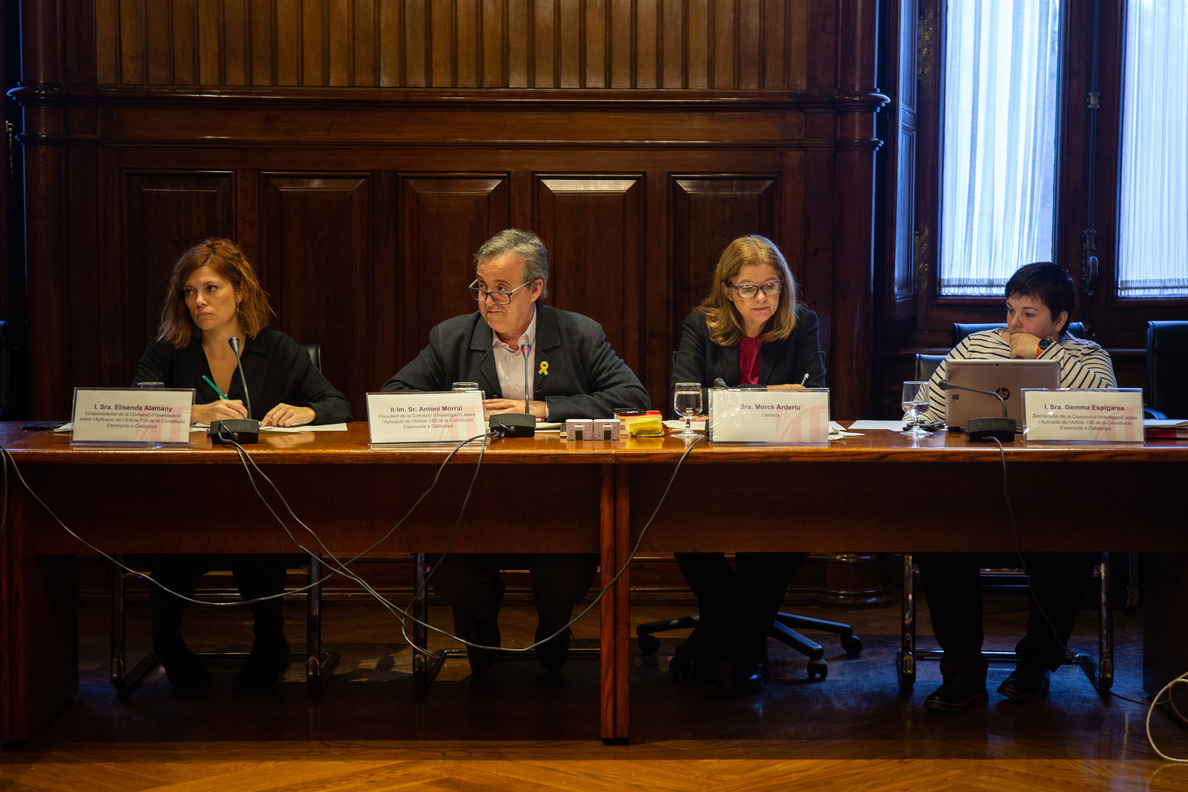 La Comisión del 155 en el Parlamento catalán empieza a citar comparecientes este martes con Pau Villòria y Joan Vintró