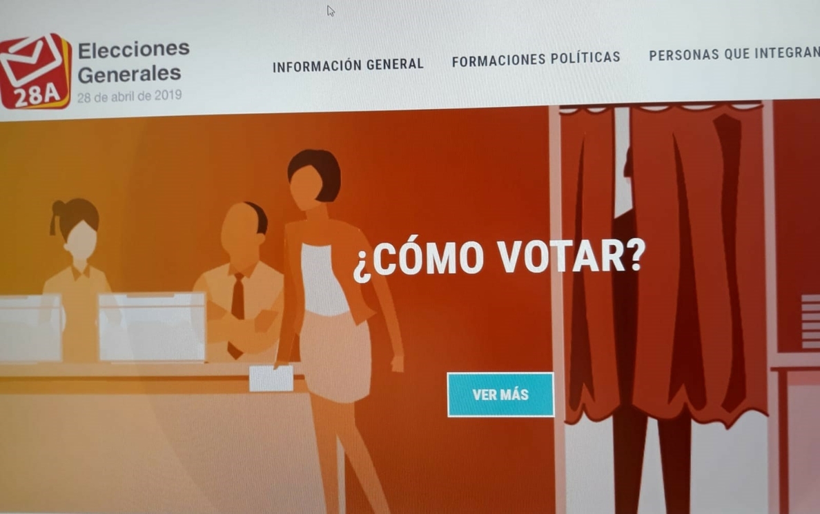Interior pone en marcha su web informativa de las elecciones generales