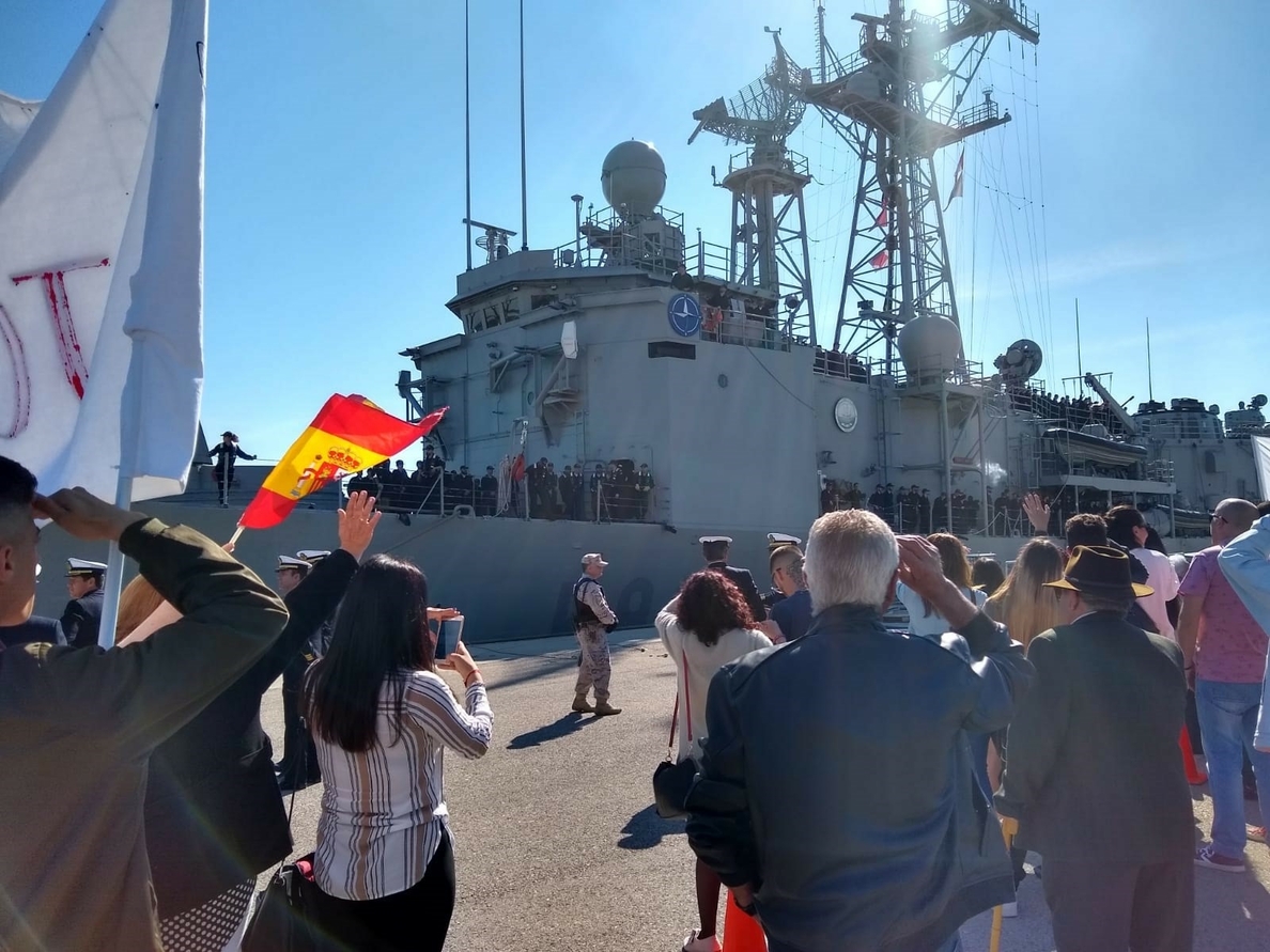La fragata »Santa María» finaliza su despliegue tras dos meses integrada en la agrupación permanente de la OTAN