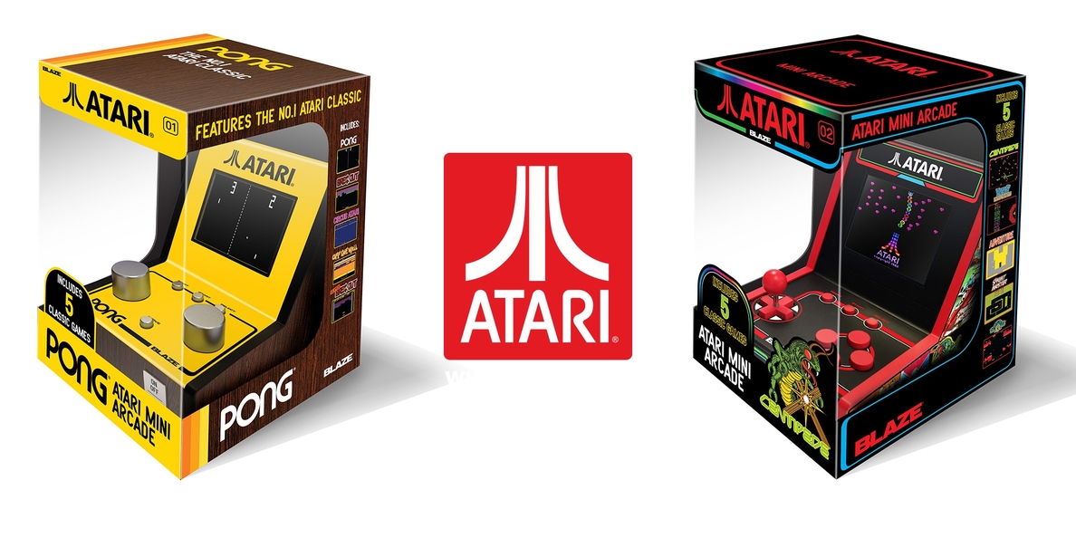 Atari presenta dos versiones de su consola retro Mini Arcade inspirada en los clásicos Pong y Centipede
