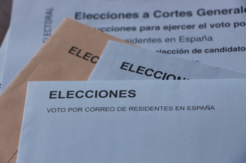 Las peticiones de voto por correo bajan un 8,7% en estas elecciones generales