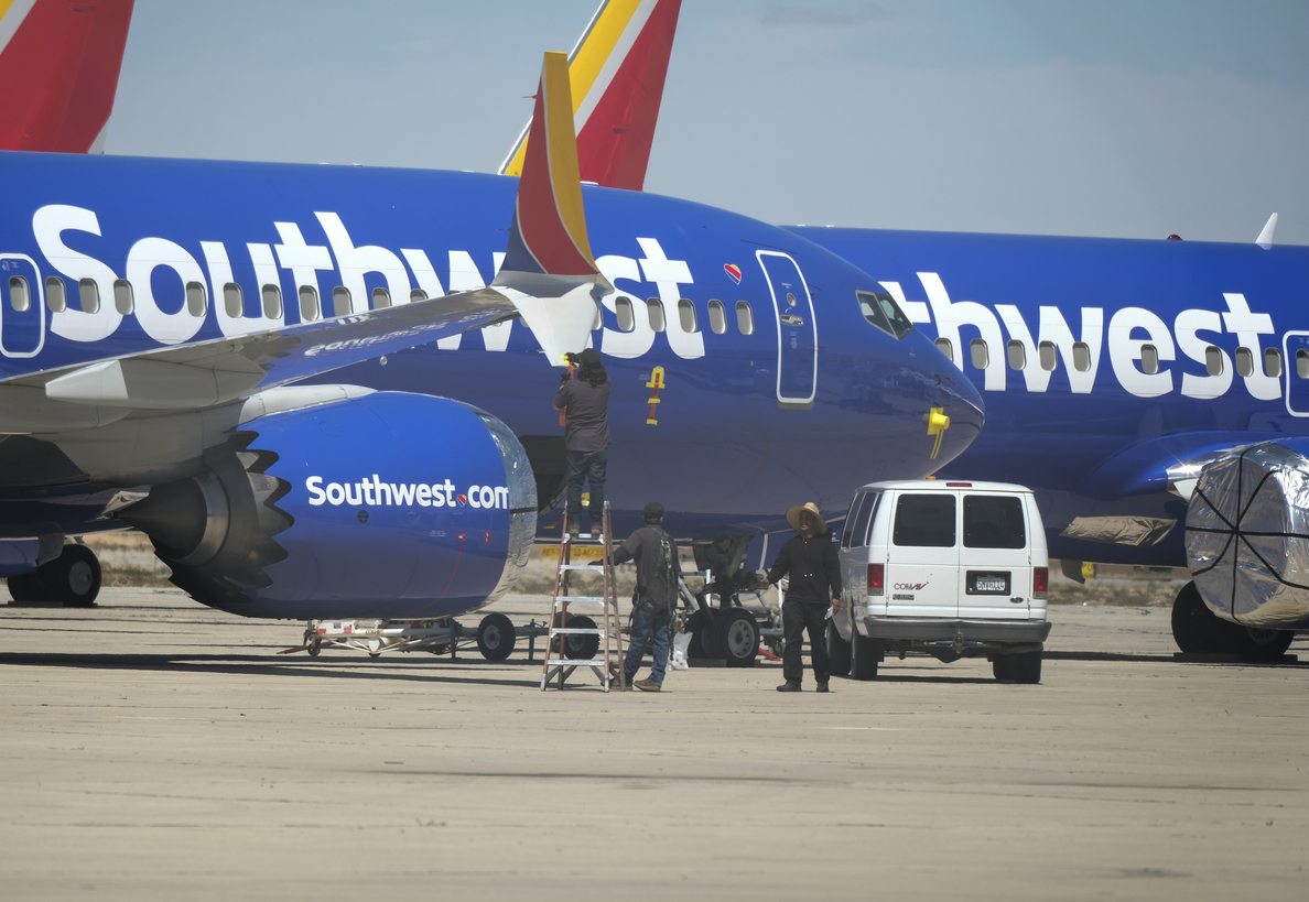 Southwest Airlines gana un 16,4% menos en el primer trimestre por dejar en tierra sus 34 aviones 737 MAX