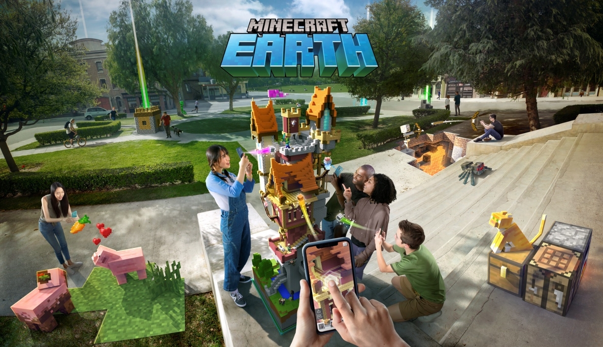 Microsoft añade la realidad aumentada en el nuevo Minecraft Earth para móviles