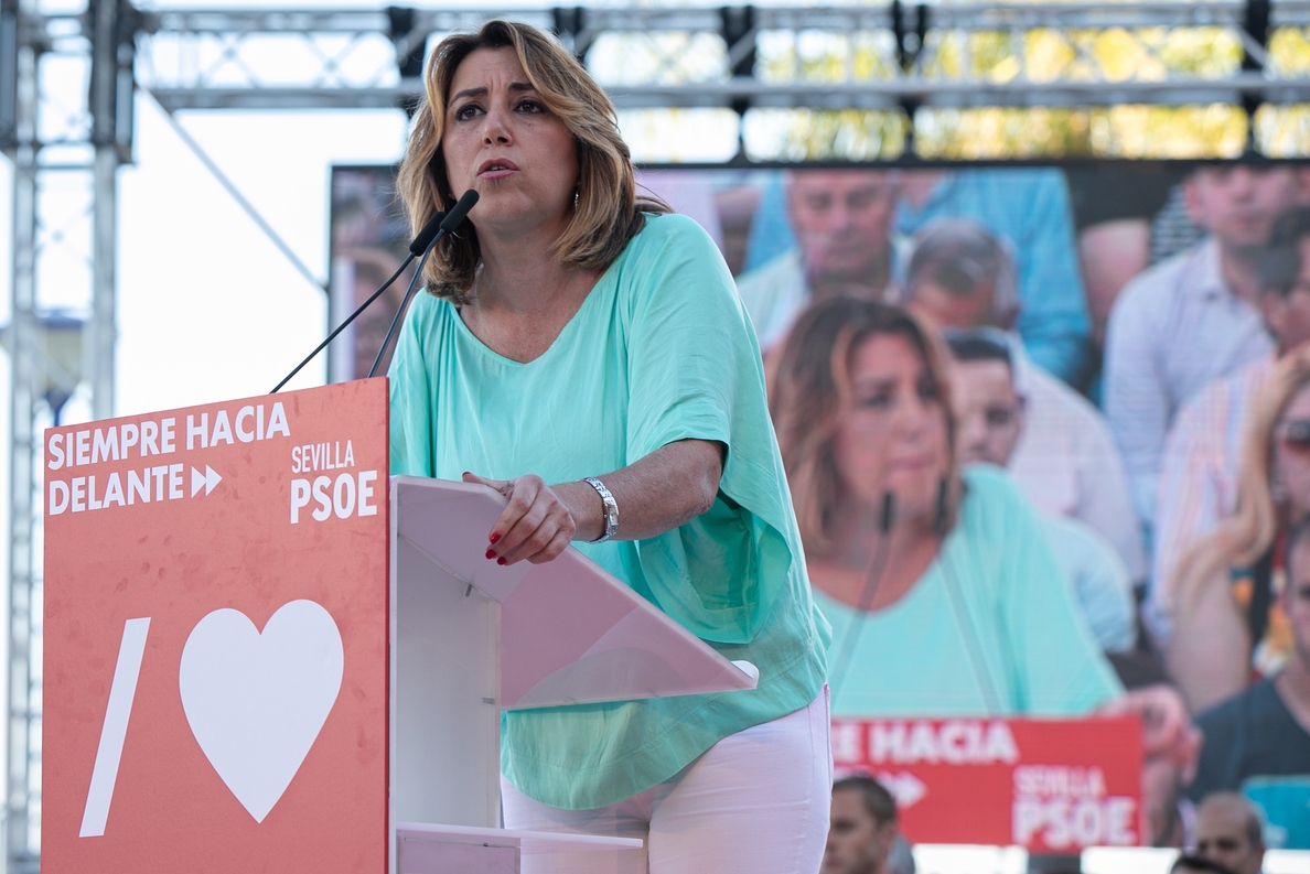 Susana Díaz pide volver a votar masivamente para impedir que las derechas reproduzcan su pacto en ayuntamientos