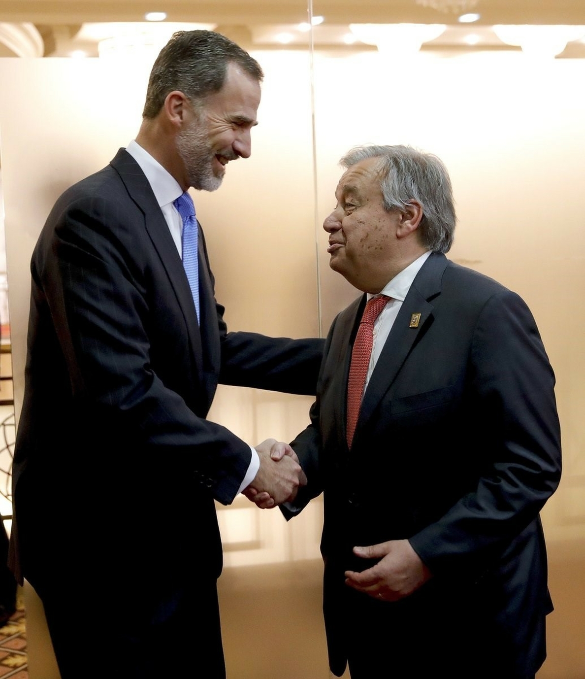 El Rey leerá mañana la »laudatio» a Antonio Guterres, secretario general de la ONU, en la entrega del Premio Carlomagno
