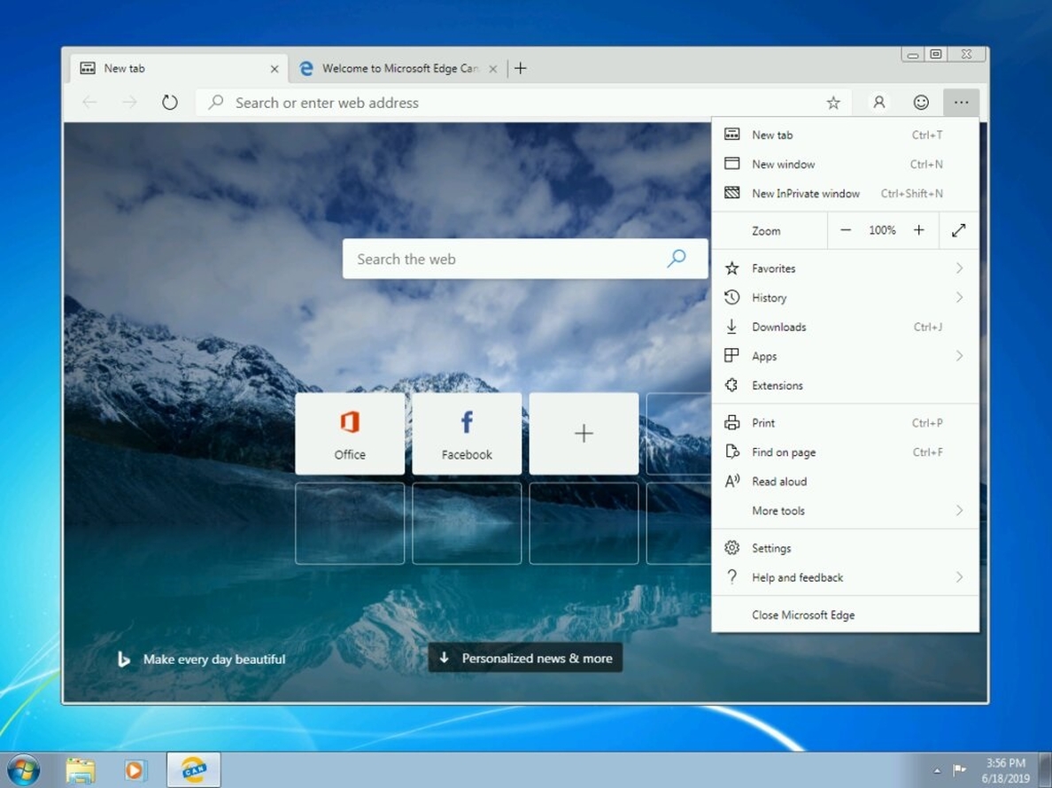 Disponible la versión de Microsoft Edge basada en Chromium para Windows 7, Windows 8 y Windows 8.1
