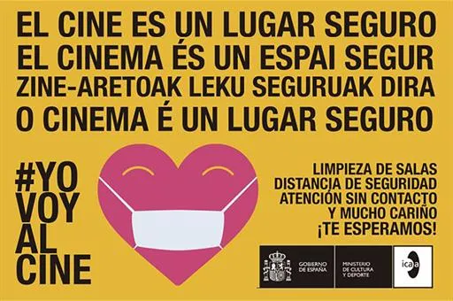»El cine es un lugar seguro» el ICAA se suma a la campaña #YoVoyAlCine