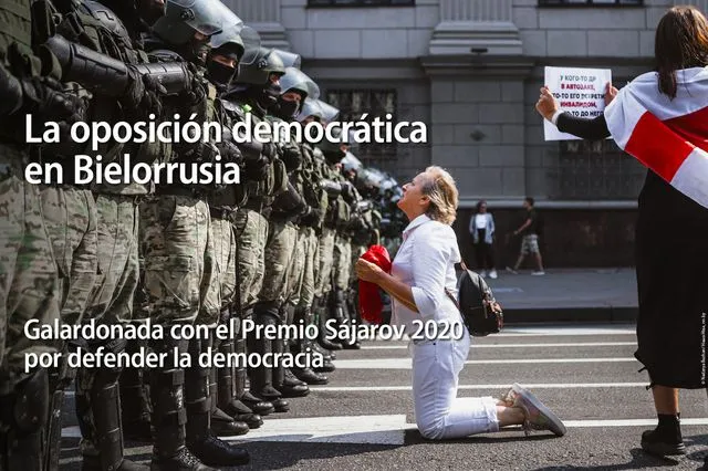 La oposición democrática de Bielorrusia, Premio Sájarov a la Libertad de Conciencia: «Por su valentía y resistencia»