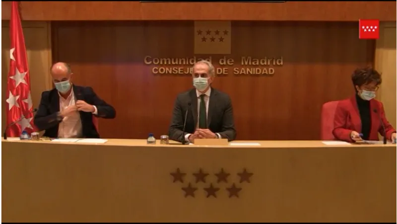 El Consejero de Sanidad, Enrique Ruiz Escudero, número dos de la lista de Ayuso para el 4M