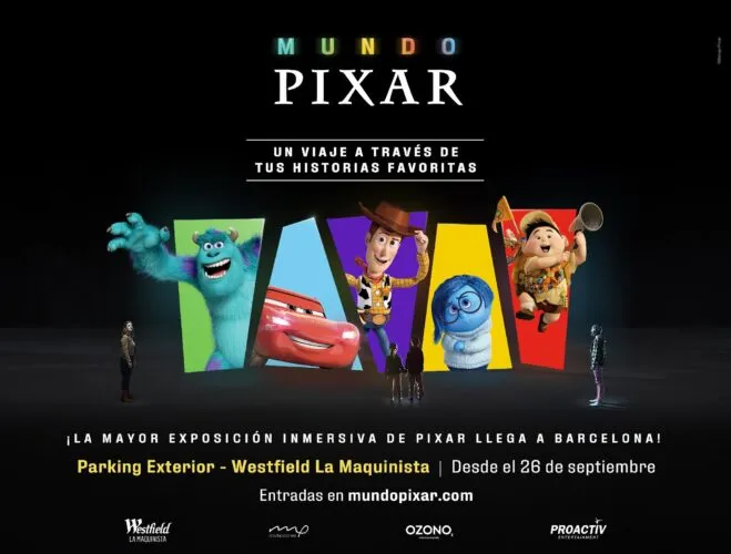 Mundo Pixar, la exposición inmersiva más grande de Pixar, abrirá sus puertas en Barcelona